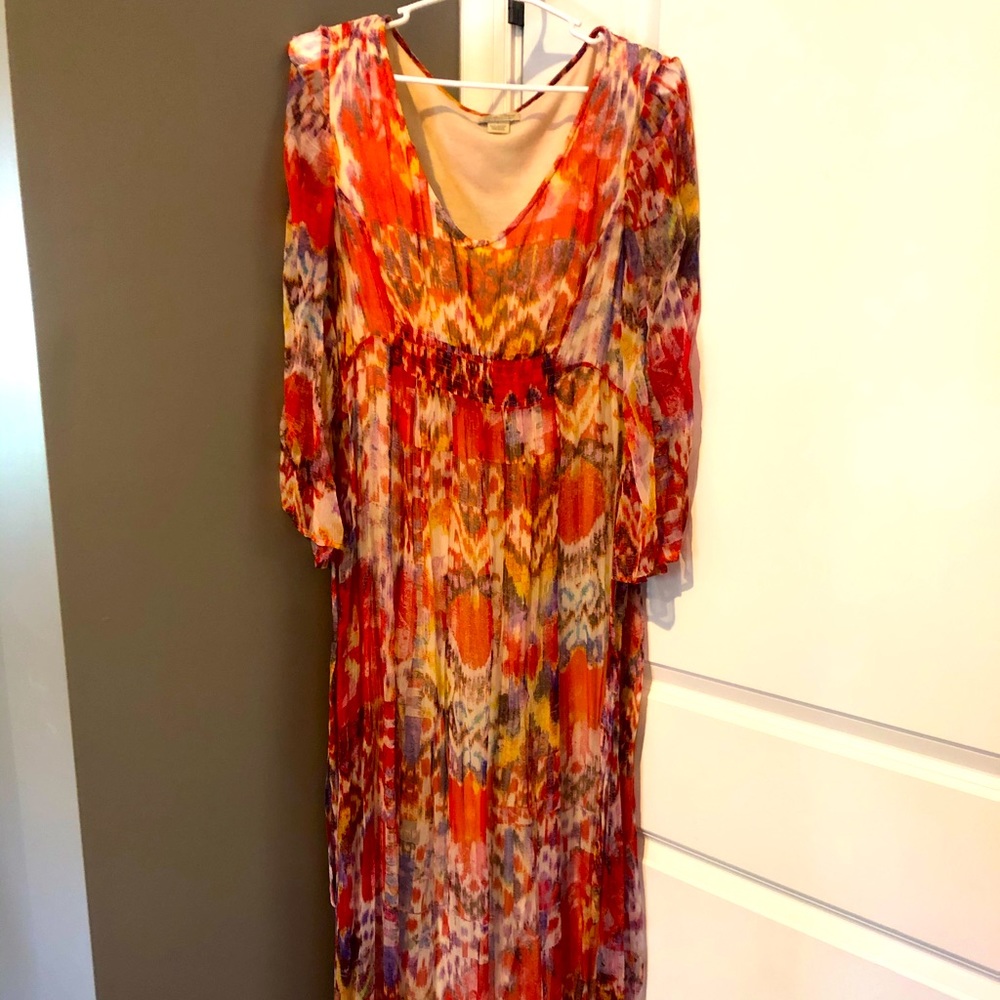 Lucky brand bohemian maxi dress
